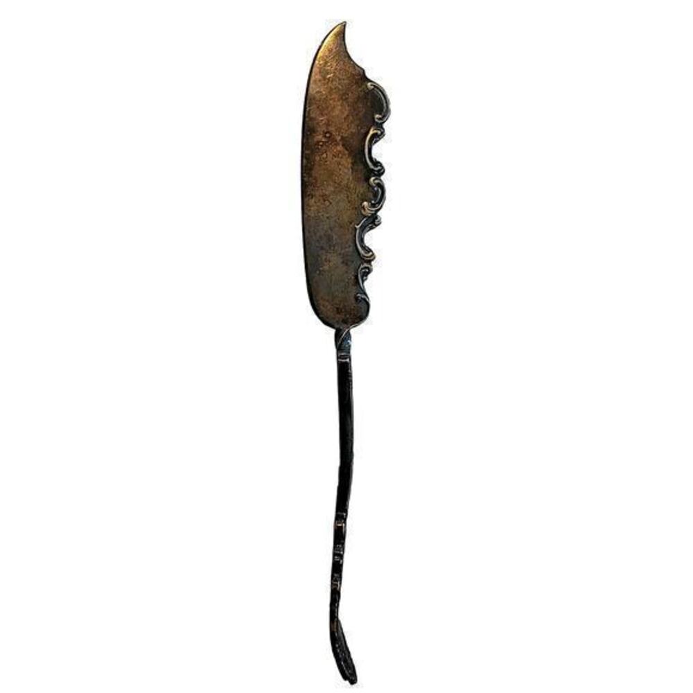 Antique Rogers & Hamilton Silver Plate‎ Aldine Flat Twisted Handle Butter Knife